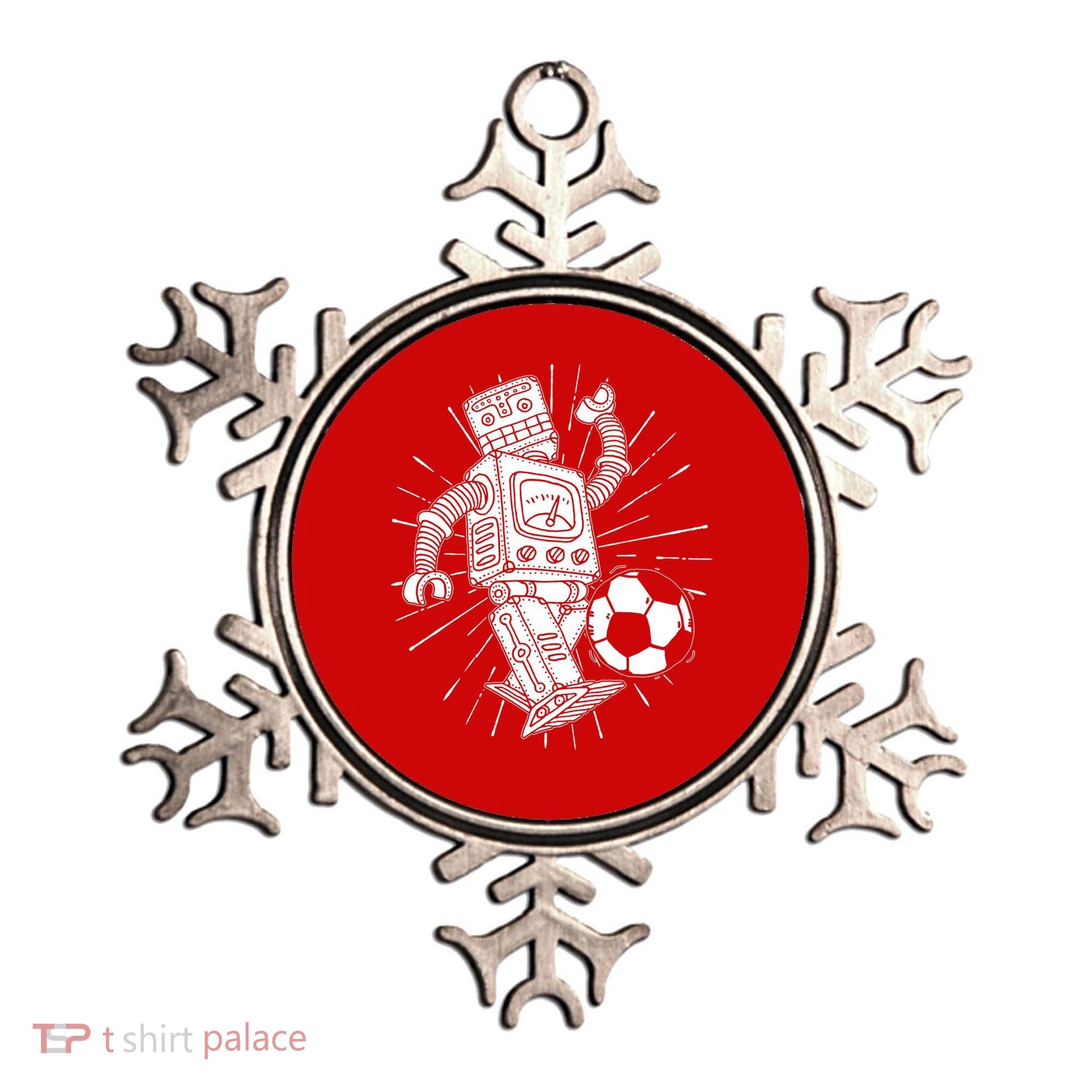 Retro Soccer Robot Ornament