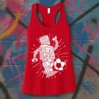 Retro Soccer Robot Women's Tank Top thumb 3