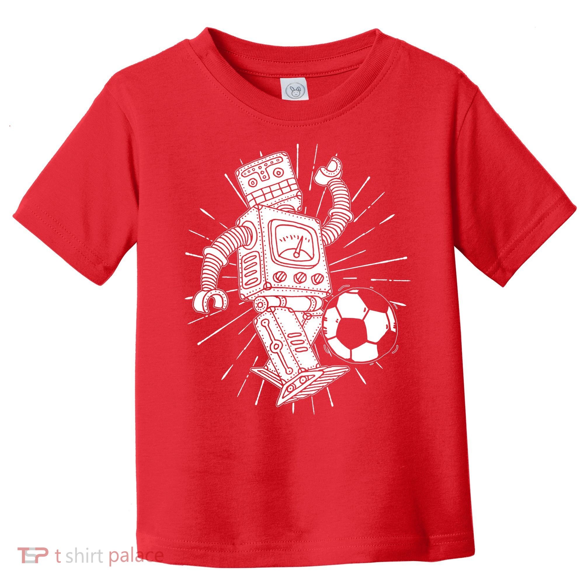 Retro Soccer Robot Toddler T-Shirt