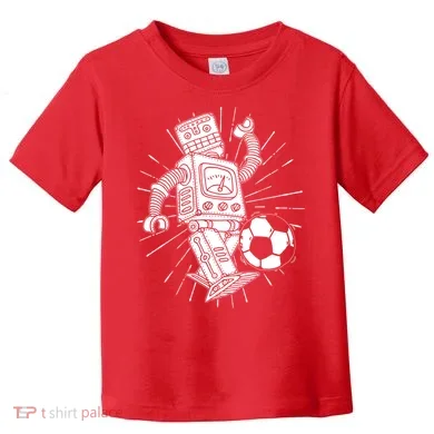Retro Soccer Robot Toddler T-Shirt
