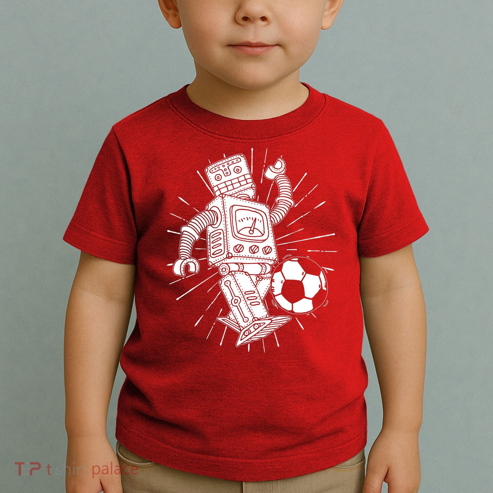 Retro Soccer Robot Toddler T-Shirt