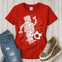 Retro Soccer Robot Women's T-Shirt thumb 3