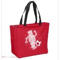 Retro Soccer Robot Tote Bag thumb 2