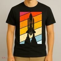 Retro Space Rocket Launch T-Shirt thumb 3