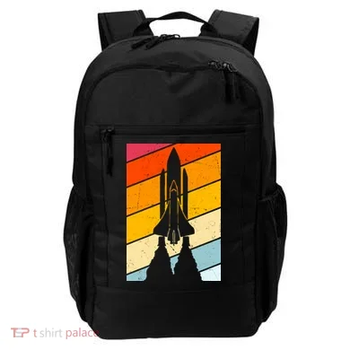 Retro Space Rocket Launch Backpack