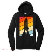 Retro Space Rocket Launch Women's Hoodie thumb 0