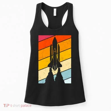 Retro Space Rocket Launch Women's Tank Top