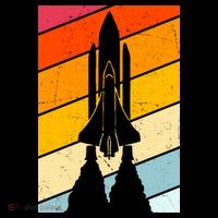 Retro Space Rocket Launch Women's Tank Top thumb 5
