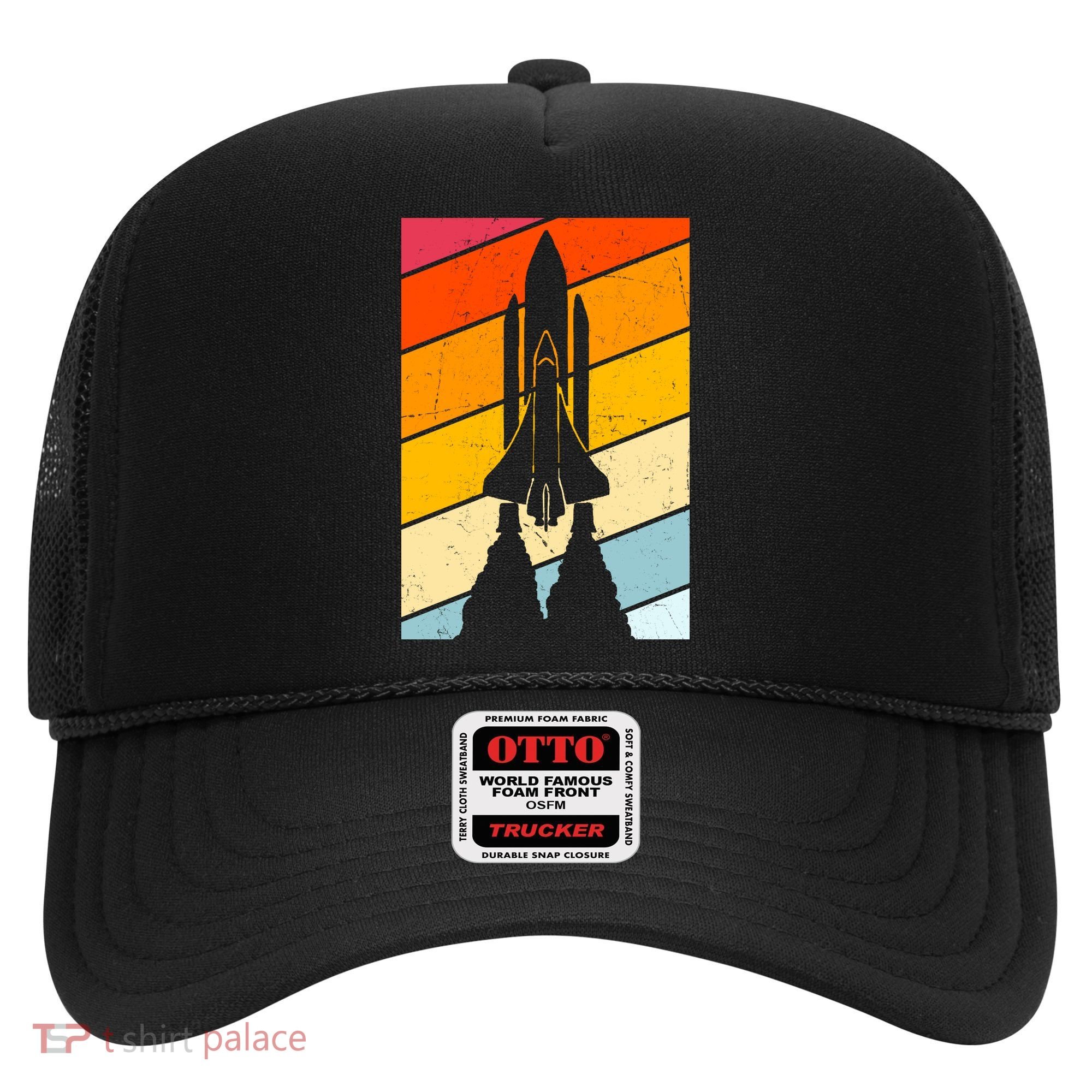 Retro Space Rocket Launch Hat