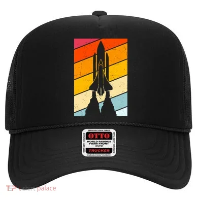 Retro Space Rocket Launch Hat