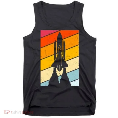 Retro Space Rocket Launch Tank Top
