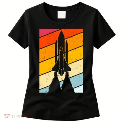 Retro Space Rocket Launch Women's T-Shirt