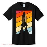Retro Space Rocket Launch Kids T-Shirt thumb 0