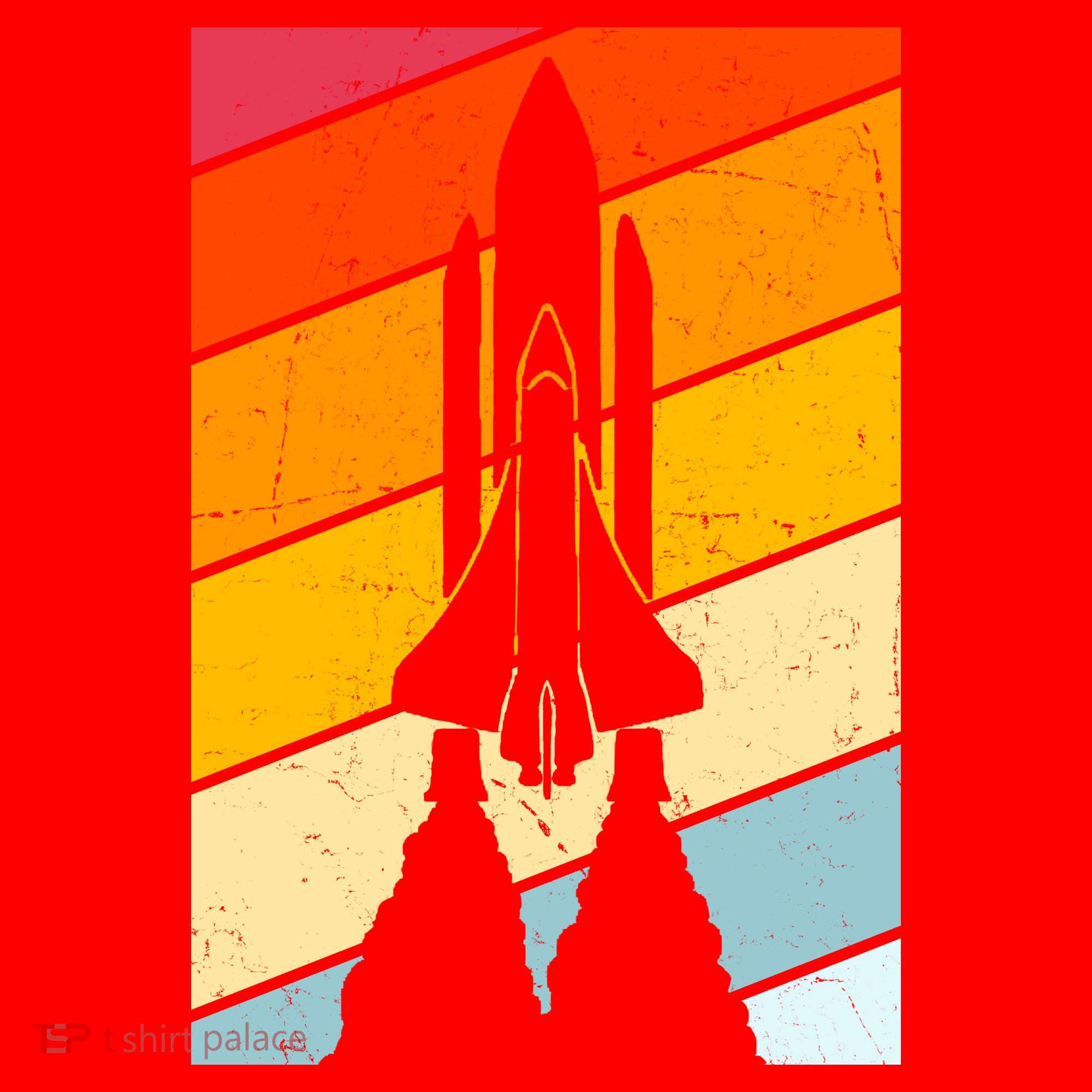 Retro Space Rocket Launch Santa Hat