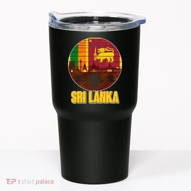 Retro Sri Lanka Emblem Tumbler