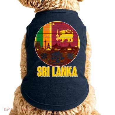 Retro Sri Lanka Emblem Doggie Tank