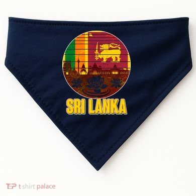 Retro Sri Lanka Emblem USA-Made Doggie Bandana