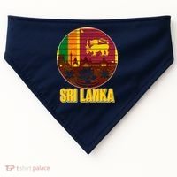 Retro Sri Lanka Emblem USA-Made Doggie Bandana thumb 0