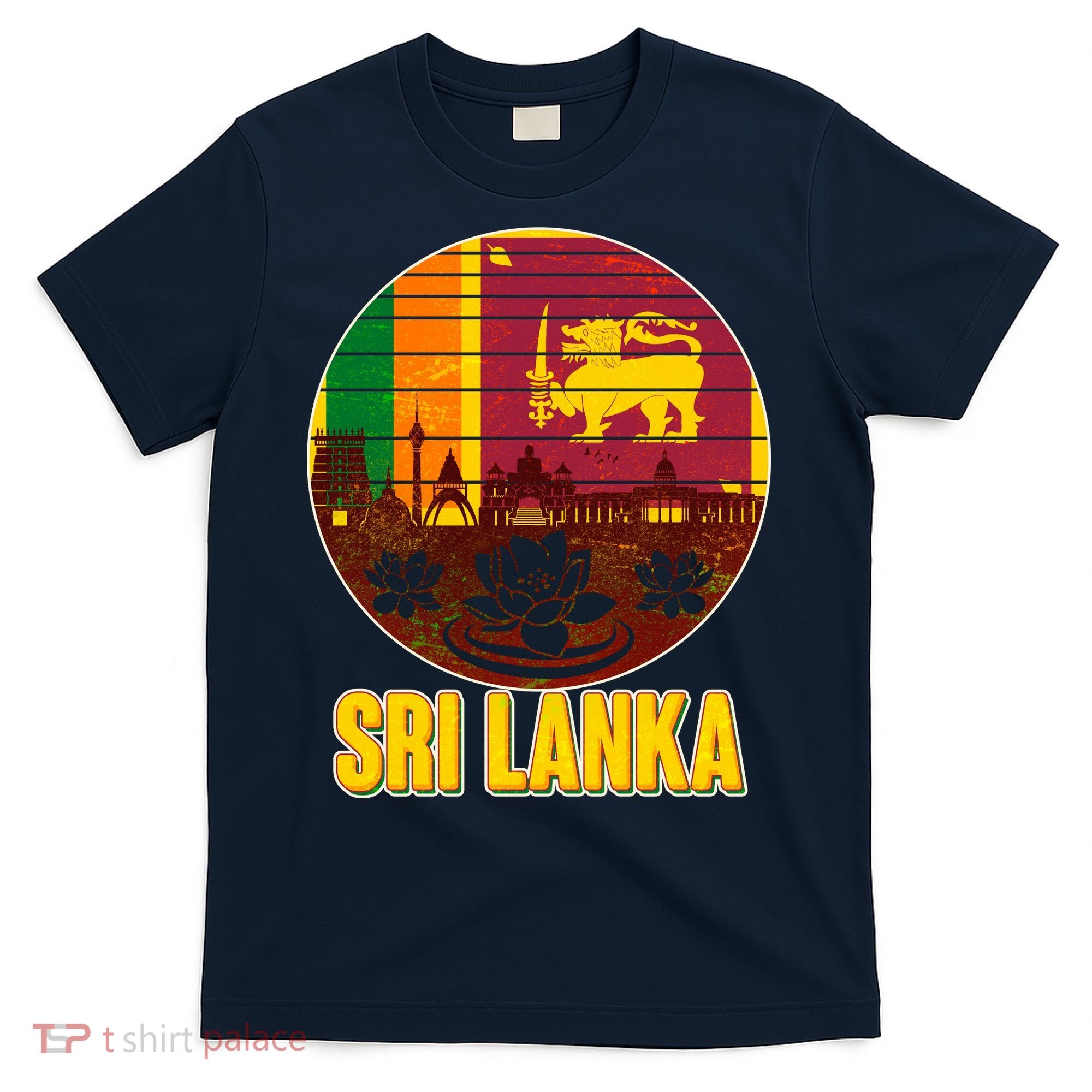 Retro Sri Lanka Emblem T-Shirt