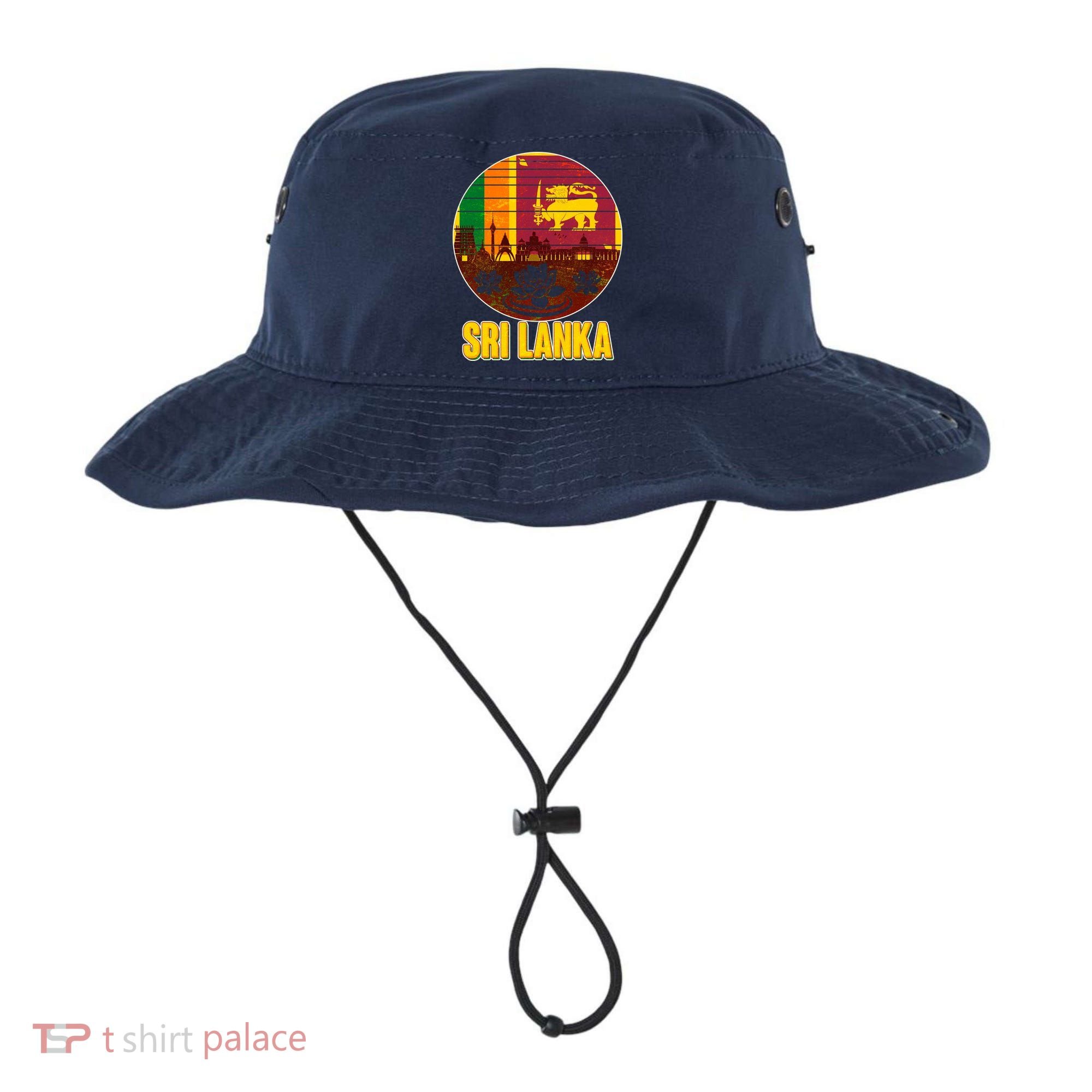 Retro Sri Lanka Emblem Bucket Hat