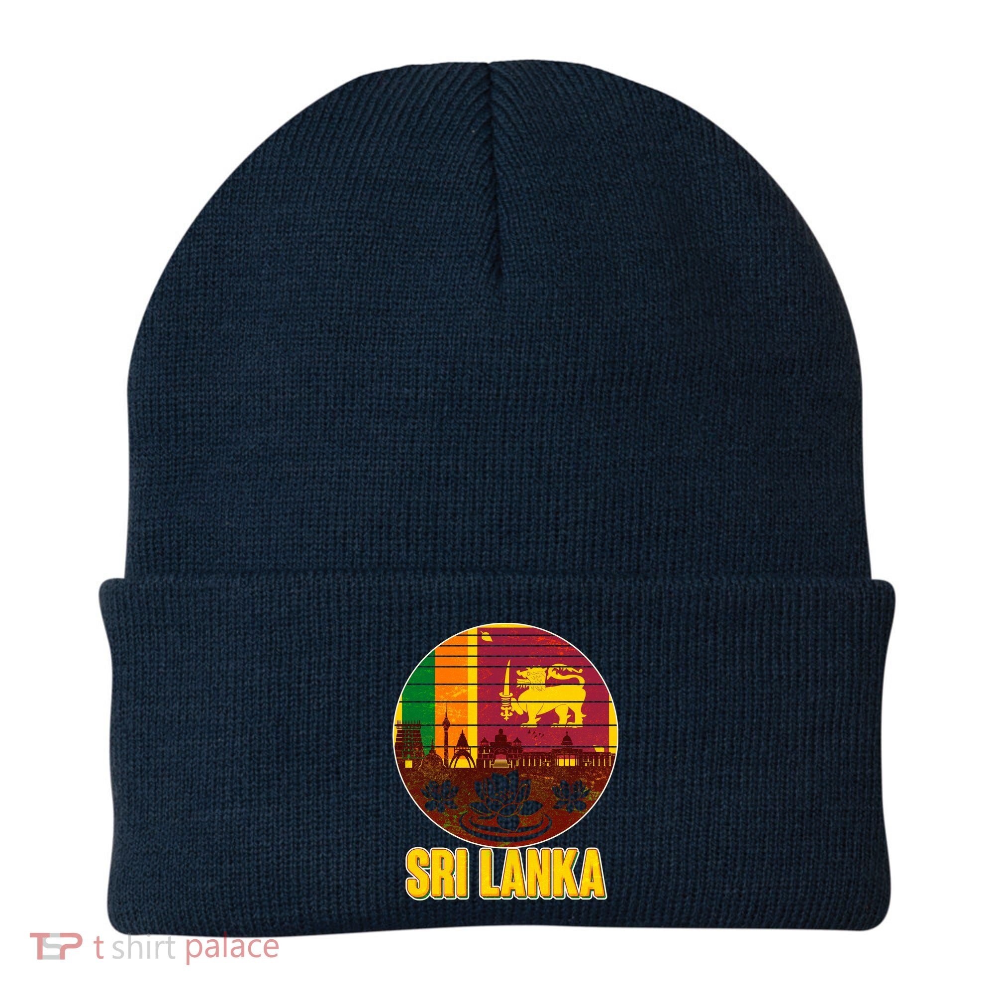 Retro Sri Lanka Emblem Beanie