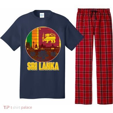 Retro Sri Lanka Emblem Pajama Set
