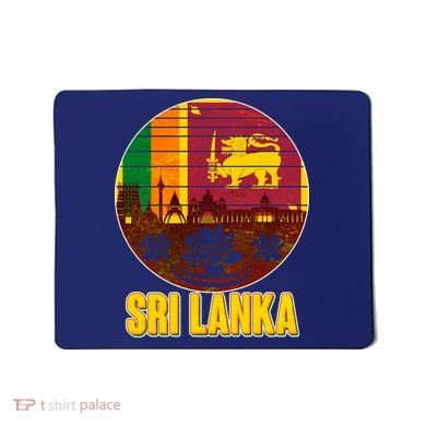 Retro Sri Lanka Emblem Mousepad