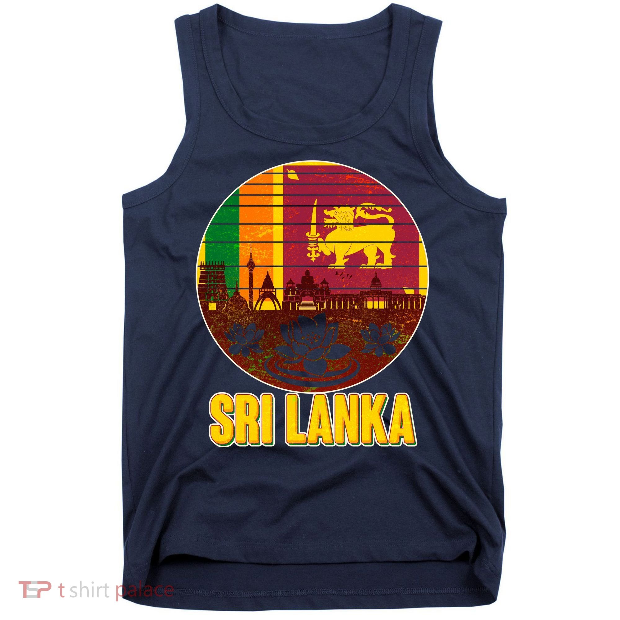 Retro Sri Lanka Emblem Tank Top