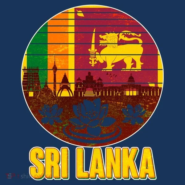 Retro Sri Lanka Emblem Women's Long Sleeve Shirt