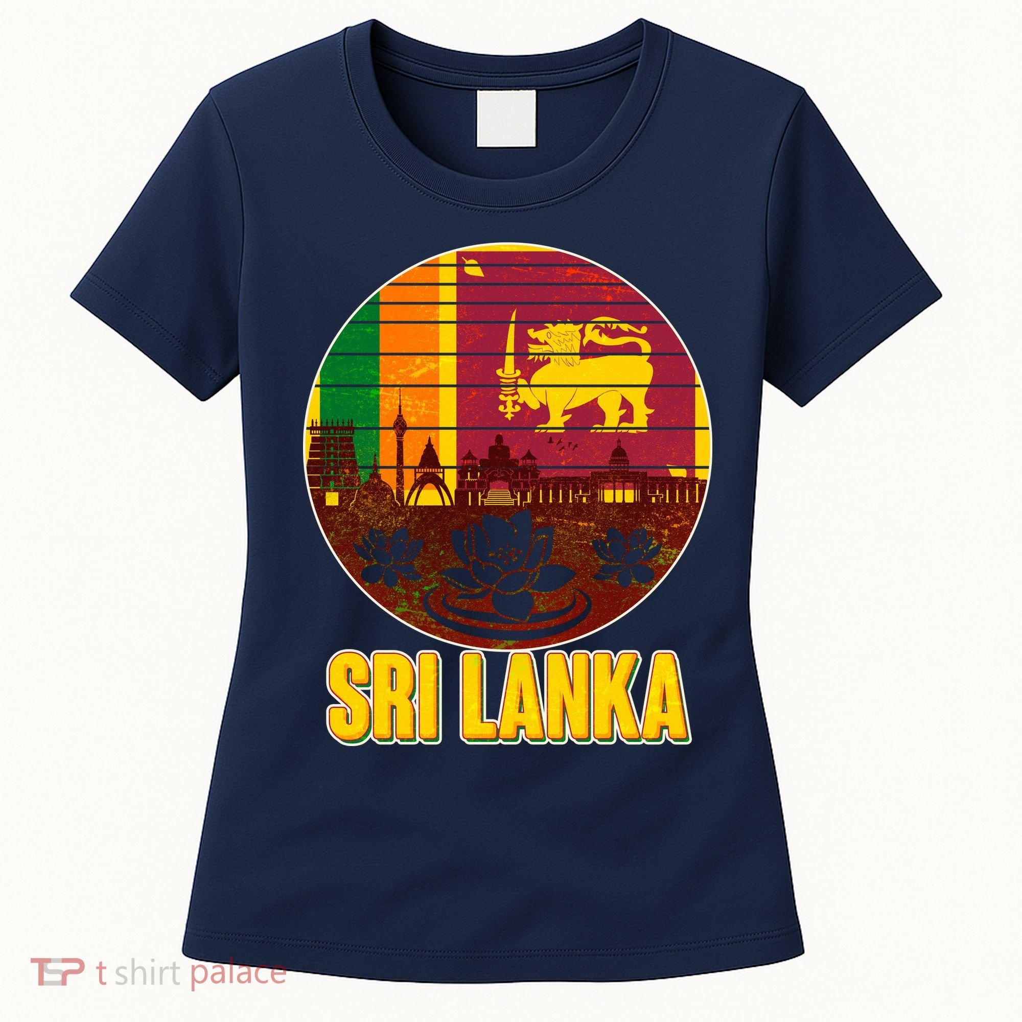 Retro Sri Lanka Emblem Women's T-Shirt