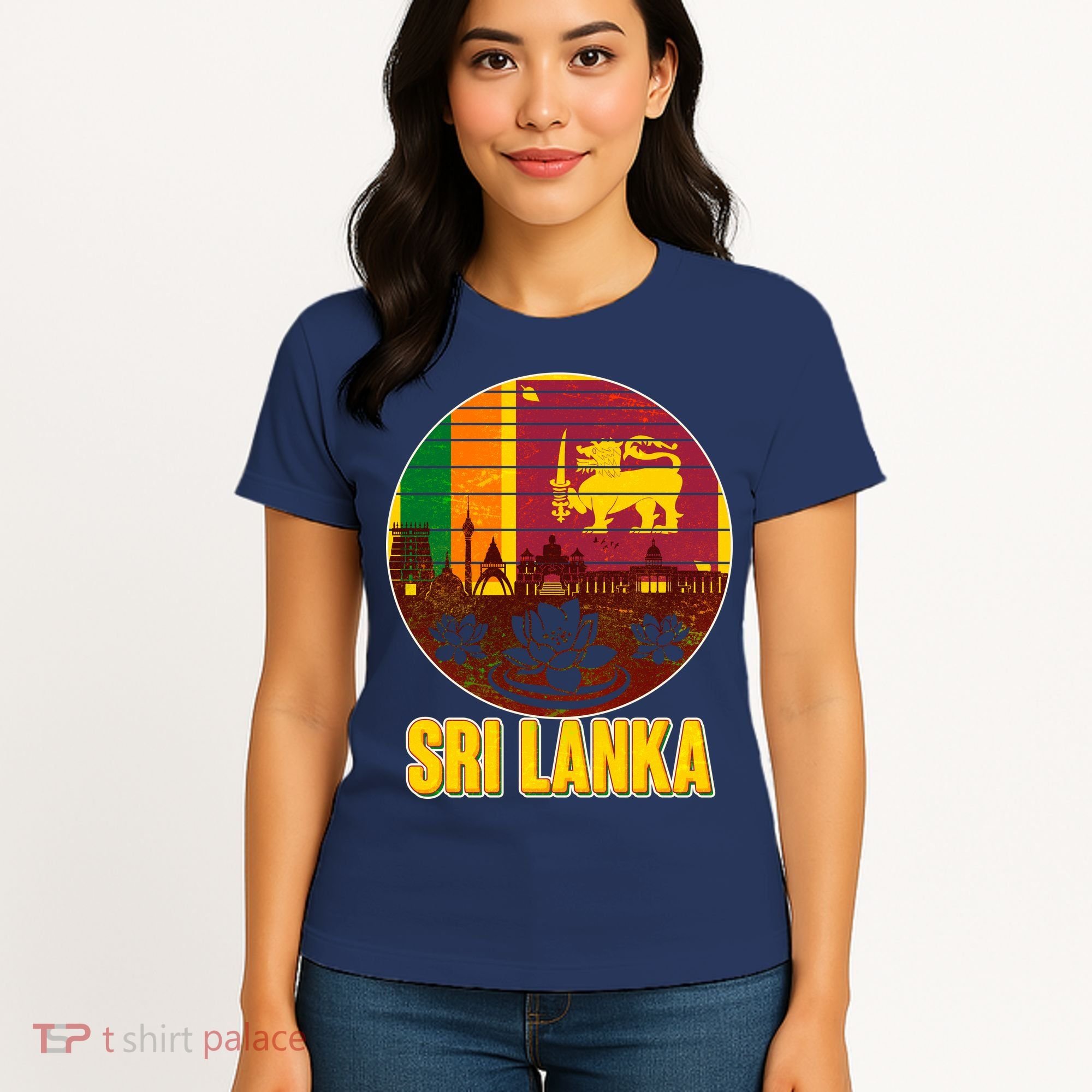 Retro Sri Lanka Emblem Women's T-Shirt