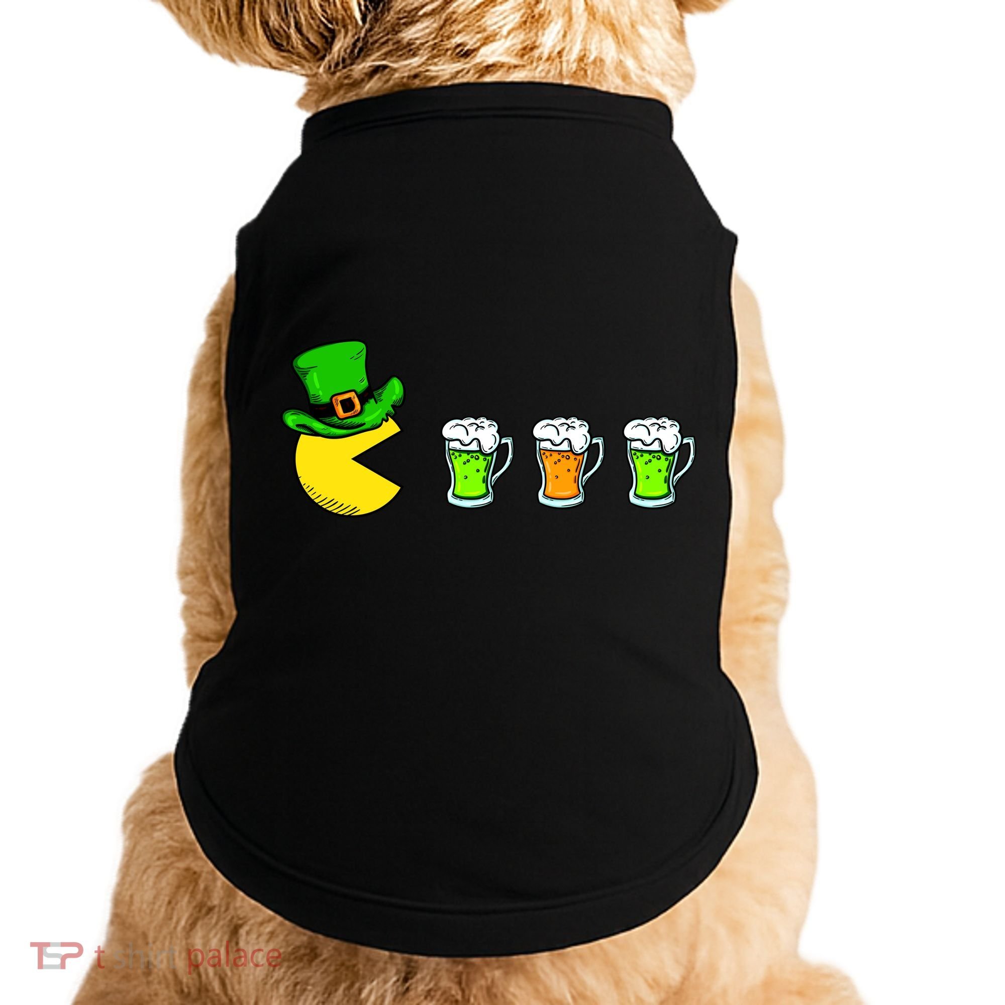 Retro St. Patrick's Day Drinking Game Doggie Tank