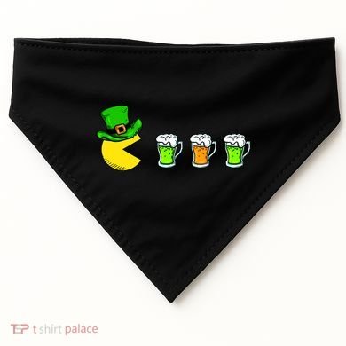 Retro St. Patrick's Day Drinking Game USA-Made Doggie Bandana
