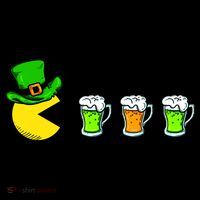 Retro St. Patrick's Day Drinking Game USA-Made Doggie Bandana thumb 2