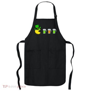 Retro St. Patrick's Day Drinking Game Apron