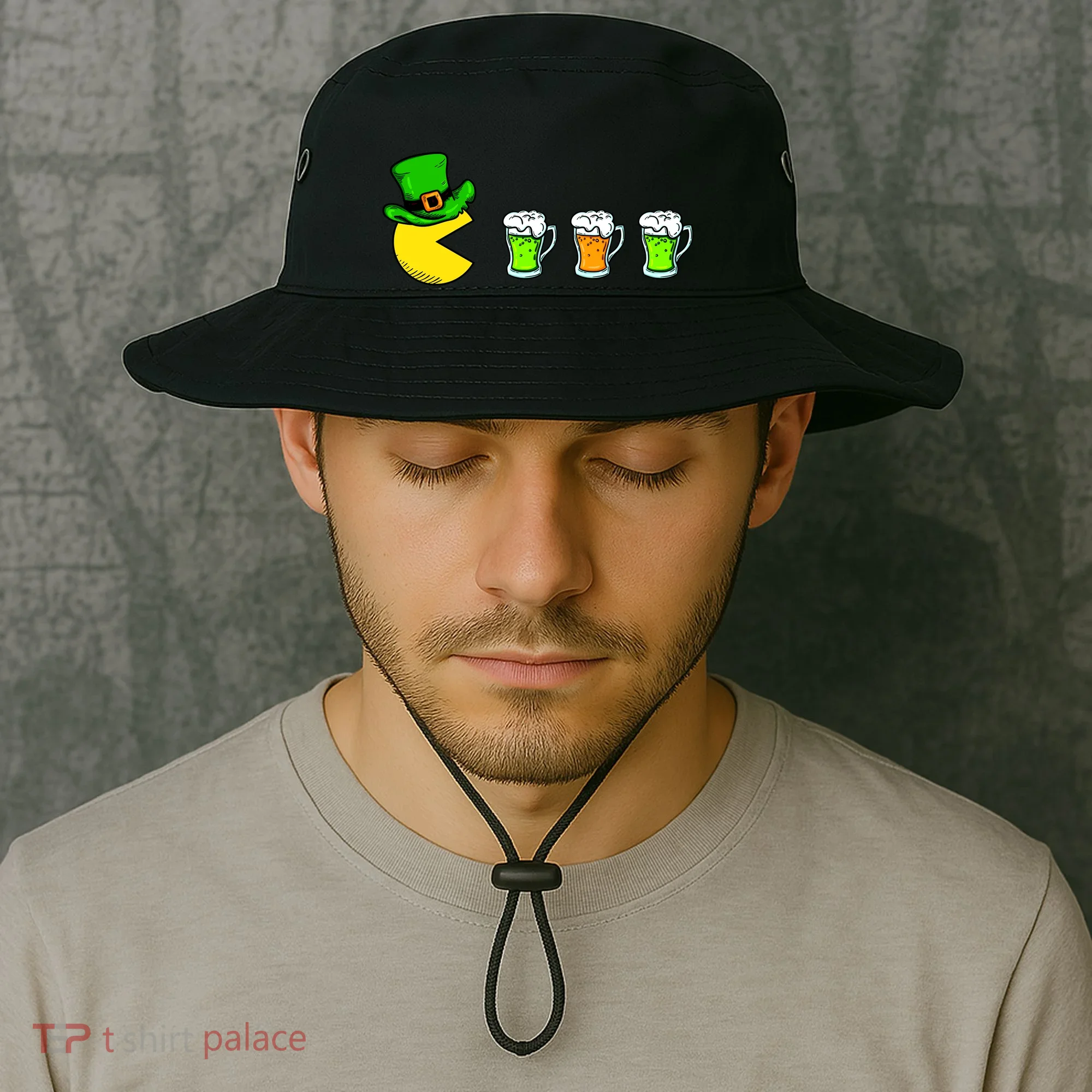 Retro St. Patrick's Day Drinking Game Bucket Hat