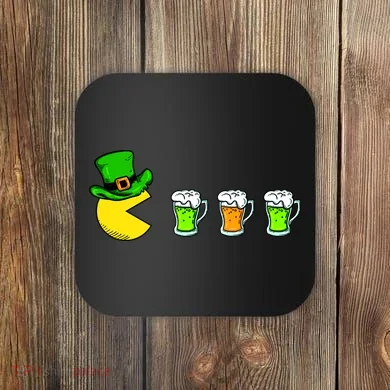 Retro St. Patrick's Day Drinking Game Coaster