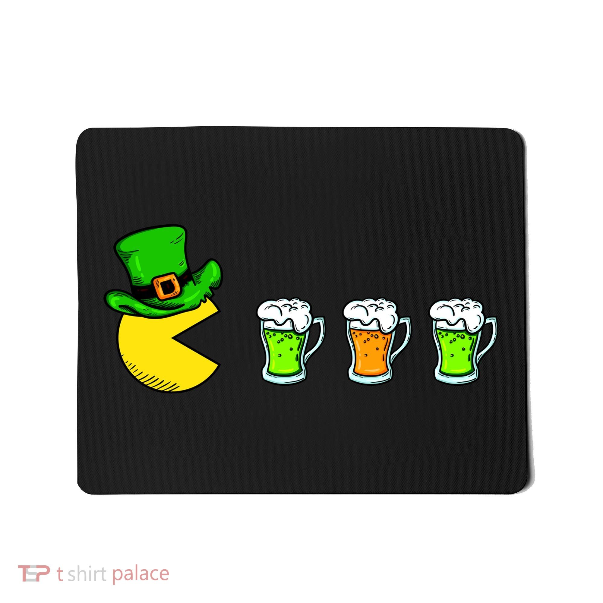 Retro St. Patrick's Day Drinking Game Mousepad