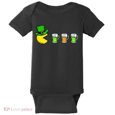 Retro St. Patrick's Day Drinking Game Baby Bodysuit