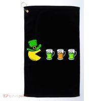 Retro St. Patrick's Day Drinking Game Golf Towel thumb 0