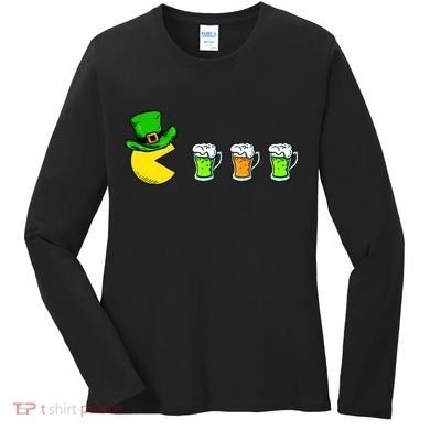 Retro St. Patrick's Day Drinking Game Women's Long Sleeve Shirt