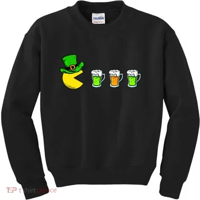 Retro St. Patrick's Day Drinking Game Kids Sweatshirt