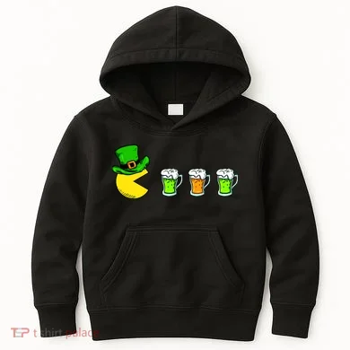 Retro St. Patrick's Day Drinking Game Kids Hoodie