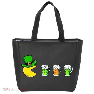 Retro St. Patrick's Day Drinking Game Tote Bag