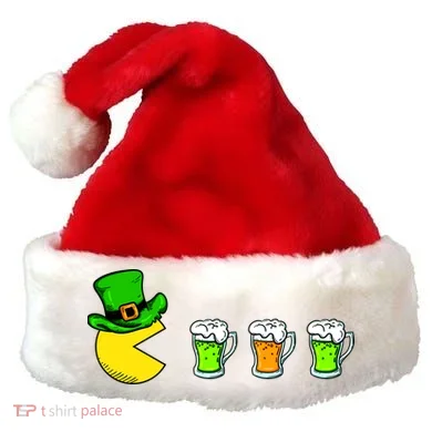 Retro St. Patrick's Day Drinking Game Santa Hat