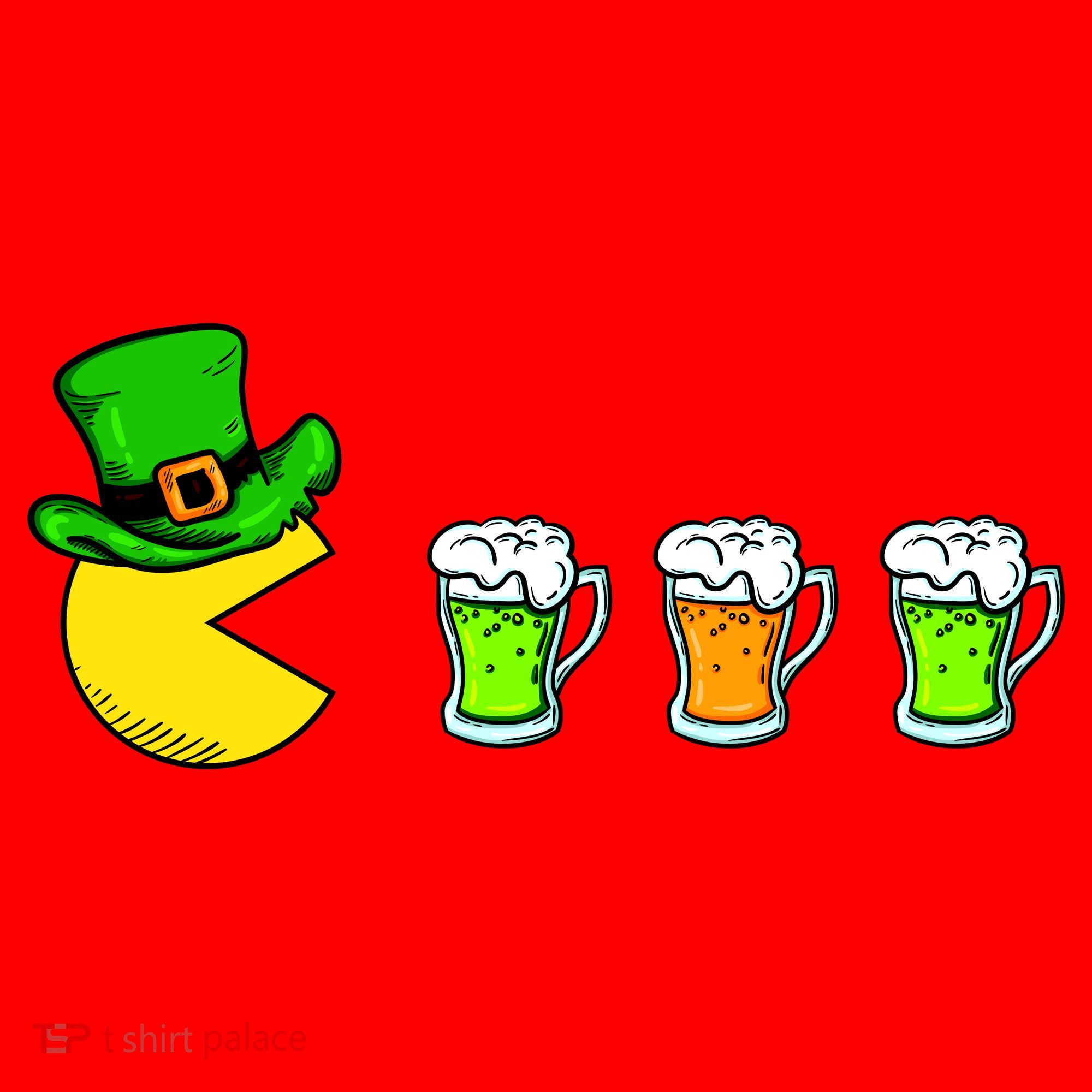Retro St. Patrick's Day Drinking Game Santa Hat