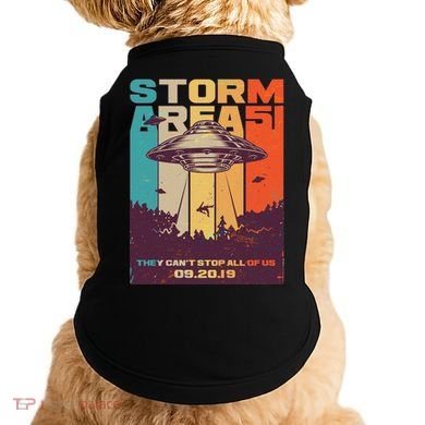 Retro Storm Area 51 UFO They Can't Stop Us All Doggie Tank