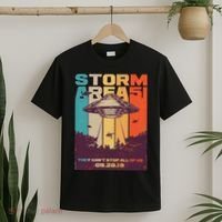 Retro Storm Area 51 UFO They Can't Stop Us All T-Shirt thumb 2