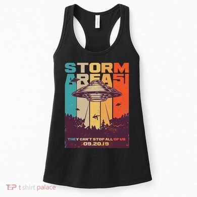 Retro Storm Area 51 UFO They Can't Stop Us All Women's Tank Top