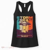 Retro Storm Area 51 UFO They Can't Stop Us All Women's Tank Top thumb 0